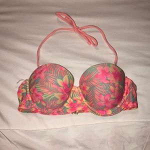 I am selling a colorful tropical bikini top.